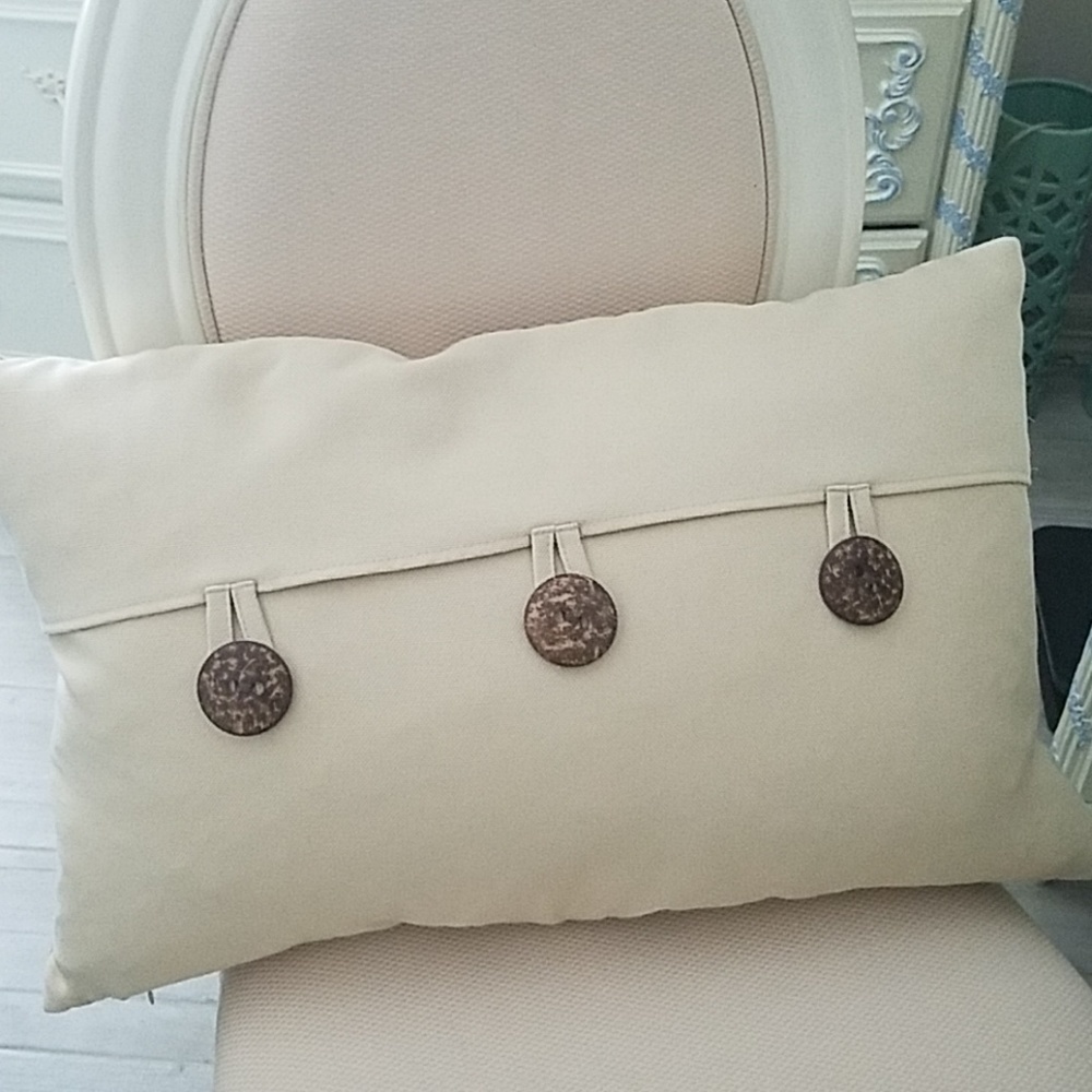Light Tan 3 Button Down Decor Envelope Pillow